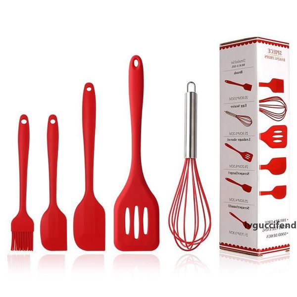 food grade silicone scraper 5 piece set shovel egg beater tool red supplies kitchenware kitchen utensils sets with box t200507
food grade silicone scraper 5 piece set shovel egg beater tool red supplies kitchenware kitchen utensils sets with box t200507