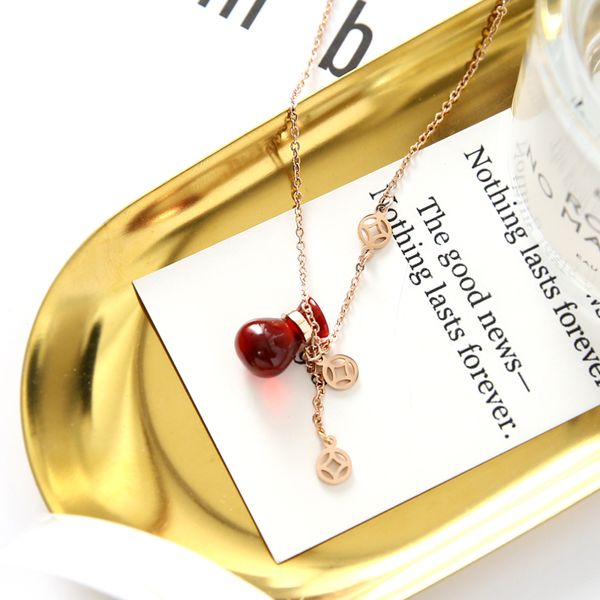 yun ruo 2020 new arrival rose gold color elegant red money bag pendant necklace 316 l titanium steel woman jewelry never fade, Silver
yun ruo 2020 new arrival rose gold color elegant red money bag pendant necklace 316 l titanium steel woman jewelry never fade, Silver