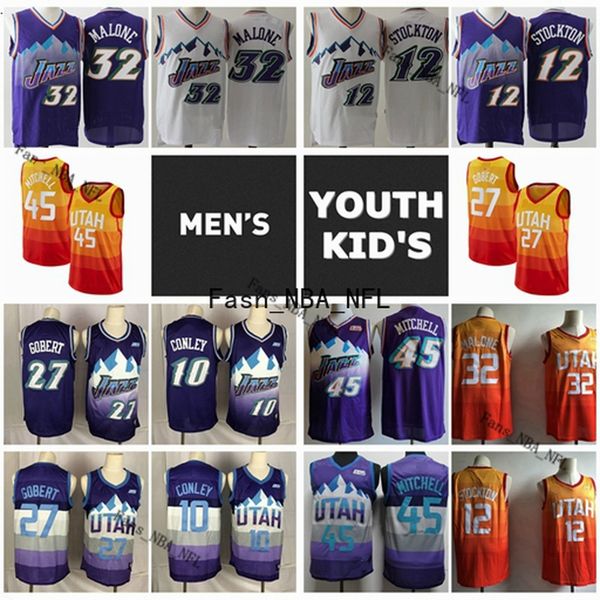 stitched men's youth kids donovan 45 mitchell mike 10 conley rudy 27 gobert 12 john stockton 32 karl malone swingman basketball jersey, Black;red
stitched men's youth kids donovan 45 mitchell mike 10 conley rudy 27 gobert 12 john stockton 32 karl malone swingman basketball jersey, Black;red