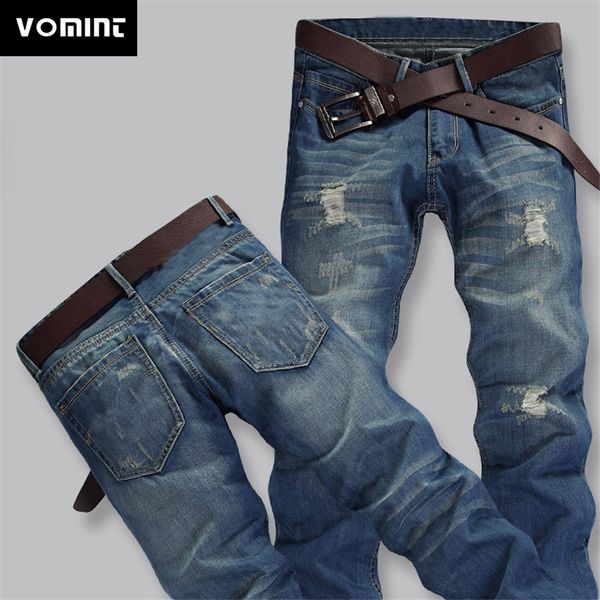vomintnew men's 100% cotton men long straight jeans fashion solid regular jeans for men 302, Blue
vomintnew men's 100% cotton men long straight jeans fashion solid regular jeans for men 302, Blue