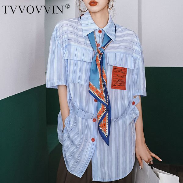 blouse bandage loose striped fashion new women pocket 2020 summer hit color elegant goddess fan casual style shirt uhtf, White
blouse bandage loose striped fashion new women pocket 2020 summer hit color elegant goddess fan casual style shirt uhtf, White