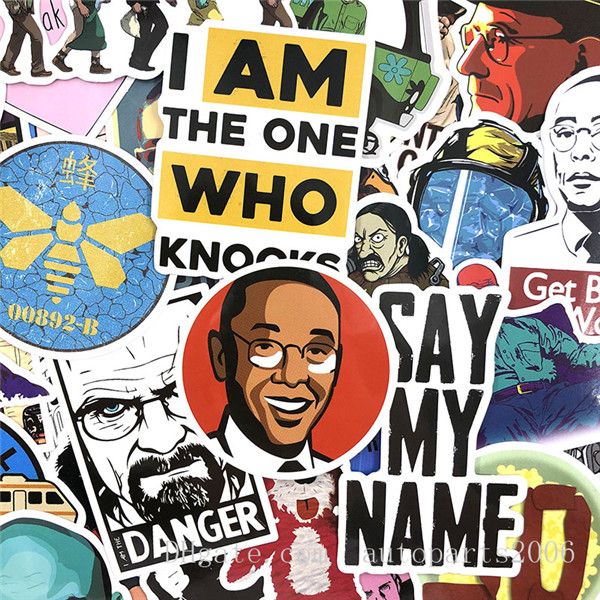 50pcs popular breaking bad show fans stickers decals waterproof car lapstickers luggage bottle skateboard vinyl decals wholesale
50pcs popular breaking bad show fans stickers decals waterproof car lapstickers luggage bottle skateboard vinyl decals wholesale