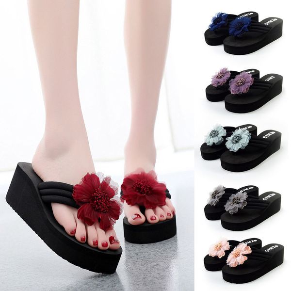 women's ladies summer flower home wedges beach shoes sandals flip flops slippers
women's ladies summer flower home wedges beach shoes sandals flip flops slippers
