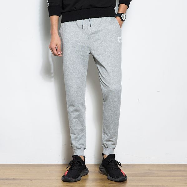 grey joggers sweatpants men cotton solid casual pants gym fitness slim drawstring trousers male sportswear running track pants, Black
grey joggers sweatpants men cotton solid casual pants gym fitness slim drawstring trousers male sportswear running track pants, Black