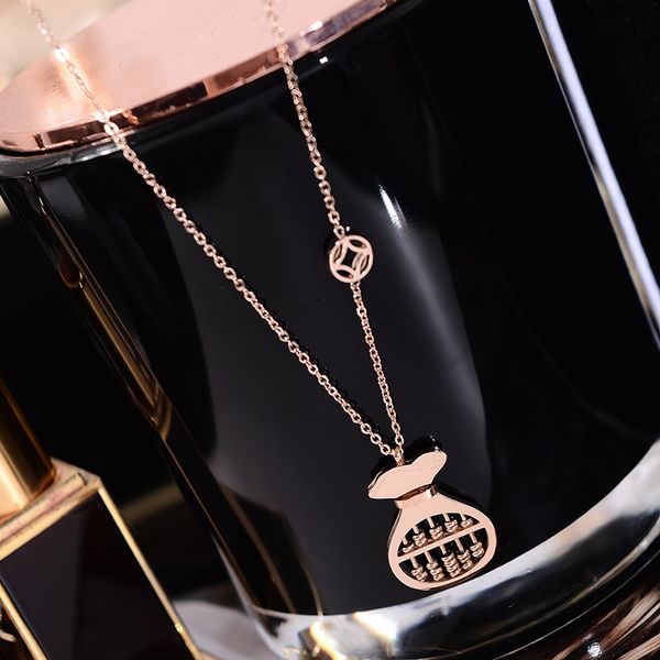 yun ruo lucky money bag pendant necklace fashion rose gold stainless titanium steel woman jewelry not change color drop shipping, Silver
yun ruo lucky money bag pendant necklace fashion rose gold stainless titanium steel woman jewelry not change color drop shipping, Silver