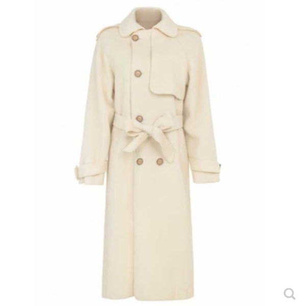 autumn winter women stand collar double-breasted woolen coat belted double faced long coat, Black
autumn winter women stand collar double-breasted woolen coat belted double faced long coat, Black