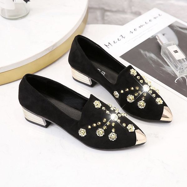 women diamond high-heeled shoes slip on office ladies shoes breathable women's casual ladies loafers mocassin fashion dress shoe, Black
women diamond high-heeled shoes slip on office ladies shoes breathable women's casual ladies loafers mocassin fashion dress shoe, Black