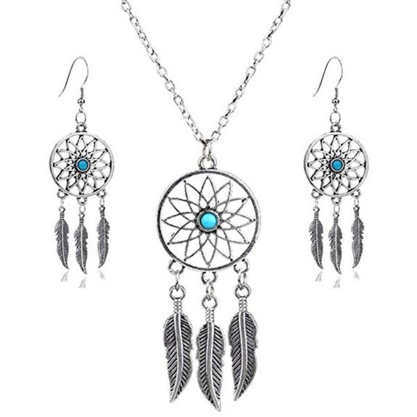 bohemia feather dream catcher dreamcatcher drop earrings alloy for women jewelry charm necklace handmade ear hook necklaces b987f y, Silver
bohemia feather dream catcher dreamcatcher drop earrings alloy for women jewelry charm necklace handmade ear hook necklaces b987f y, Silver