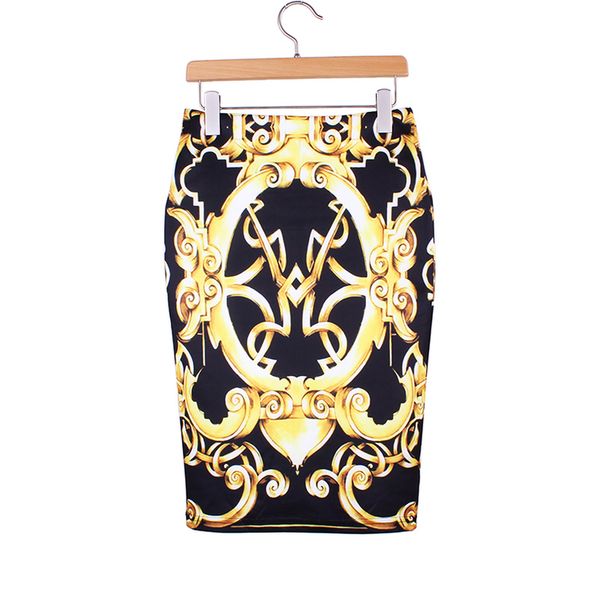 s 4xl women pencil skirts america amp europe fashion ladies slim faldas golden print vogue girls casual bottoms, Black
s 4xl women pencil skirts america amp europe fashion ladies slim faldas golden print vogue girls casual bottoms, Black