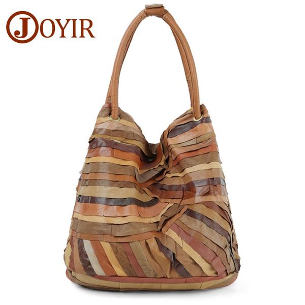 joyir genuine leather shoulder bag for women sheepskin patchwork handbags leather tote bolsa feminina sac main
joyir genuine leather shoulder bag for women sheepskin patchwork handbags leather tote bolsa feminina sac main