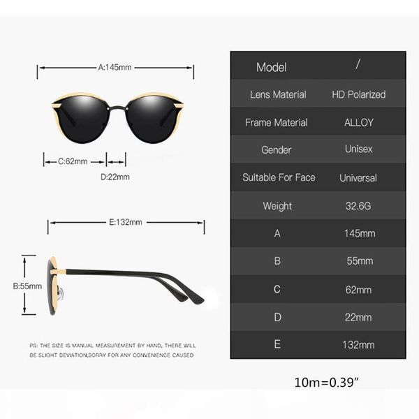 1pair women's polarized sunglasses female sun glasses ladies decorative accessories, White;black
1pair women's polarized sunglasses female sun glasses ladies decorative accessories, White;black