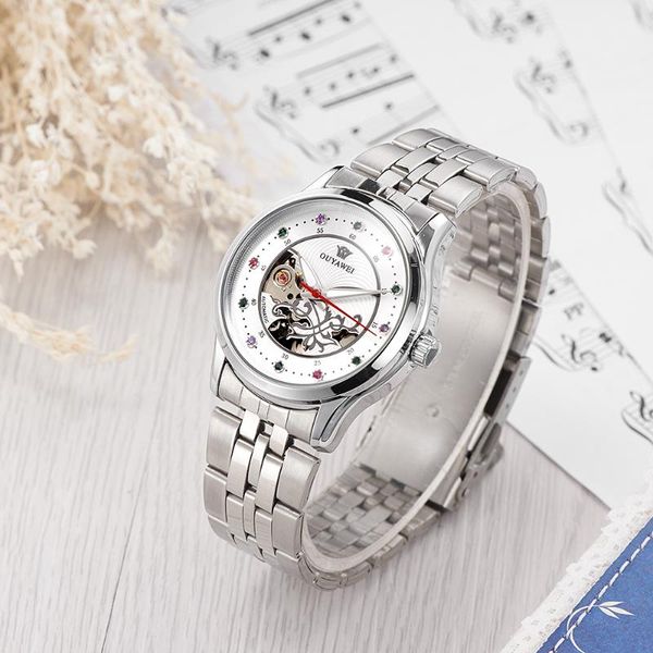 montre femme oyw fashion women watch mechanical automatic movement wristwatches full steel band female mechanical watch relogio, Slivery;brown
montre femme oyw fashion women watch mechanical automatic movement wristwatches full steel band female mechanical watch relogio, Slivery;brown