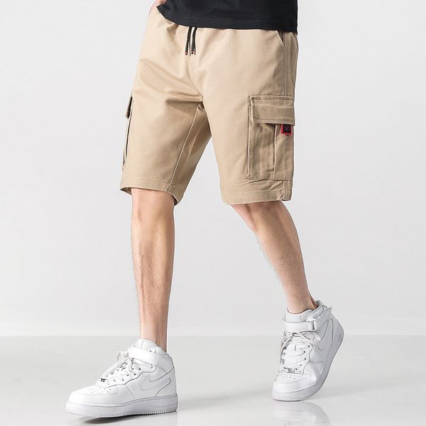 summer new style cotton pants overalls solid color belted shorts men's loose straight five-point pants, White;black
summer new style cotton pants overalls solid color belted shorts men's loose straight five-point pants, White;black