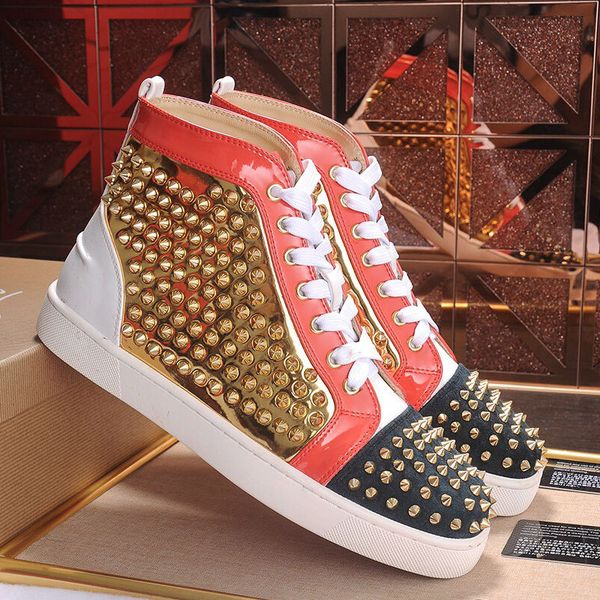 red bottoms shoes studded spikes flat designer sneakers for men women low cut suede glitter party lovers wedding genuine leather rivet 35-46, Black
red bottoms shoes studded spikes flat designer sneakers for men women low cut suede glitter party lovers wedding genuine leather rivet 35-46, Black
