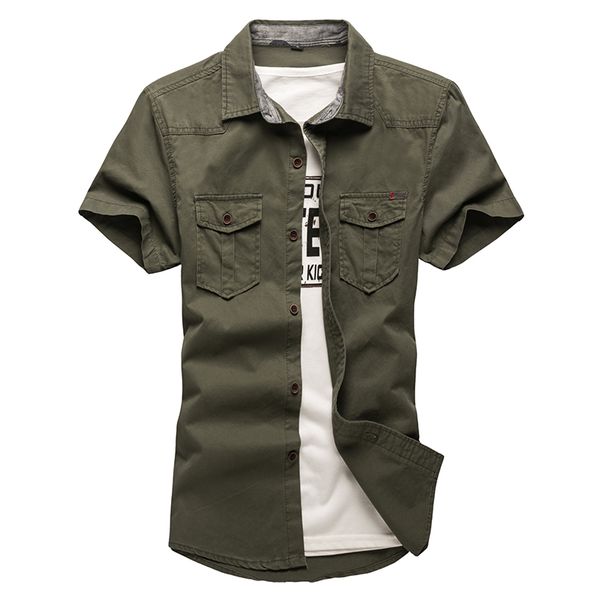 new men's plus size men cargo fashion summer style 100% cotton solid mens casual shirt, White;black
new men's plus size men cargo fashion summer style 100% cotton solid mens casual shirt, White;black