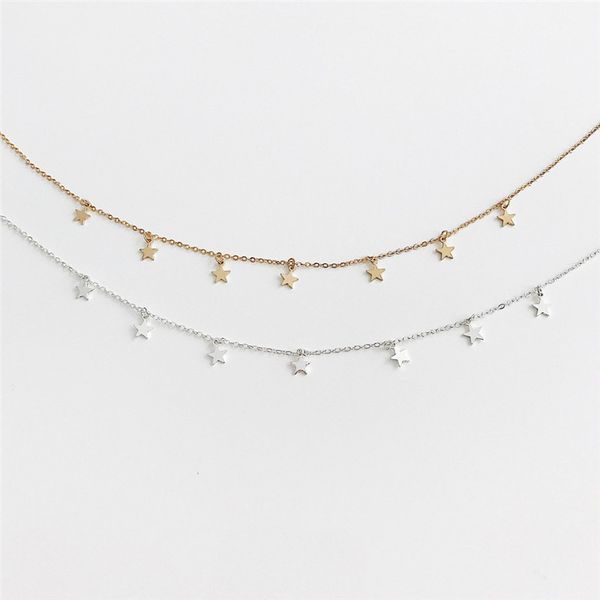 necklaces beautiful star party women's pendant necklace fashion choker necklaces jewelry simple ladies pentagon-star jewelry, Silver
necklaces beautiful star party women's pendant necklace fashion choker necklaces jewelry simple ladies pentagon-star jewelry, Silver
