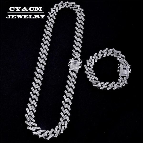 iced out chain bling prong miami cuban link chains necklaces 15mm full crystal rhinestones clasp hip hop necklace bracelet mens, Silver
iced out chain bling prong miami cuban link chains necklaces 15mm full crystal rhinestones clasp hip hop necklace bracelet mens, Silver