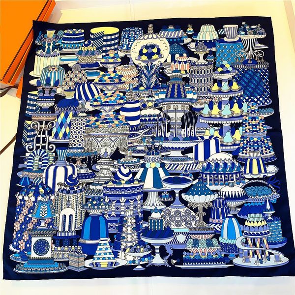 hand rolled 100% silk square scarf women print scarfs shawl handmade vintage head neck scarves female foulard femme 90 90 satin curling, Blue;gray
hand rolled 100% silk square scarf women print scarfs shawl handmade vintage head neck scarves female foulard femme 90 90 satin curling, Blue;gray