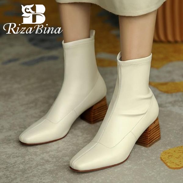 rizabina women ankle boots thick high heel winter shoes woman warm short boot casual daily office lady footwear size 34-39, Black
rizabina women ankle boots thick high heel winter shoes woman warm short boot casual daily office lady footwear size 34-39, Black