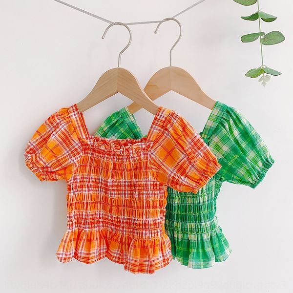 2020 women's and children's fashionable plaid doll baby's square collar doll shirt fashionable short-sleeved shirt, White;black
2020 women's and children's fashionable plaid doll baby's square collar doll shirt fashionable short-sleeved shirt, White;black
