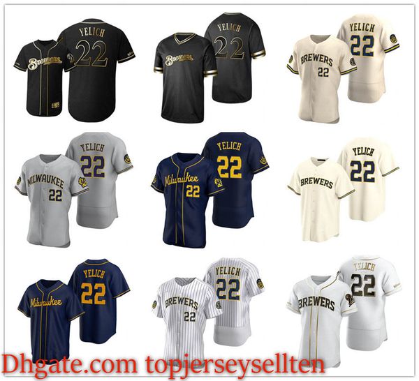 milwaukee brewers men women youth 22 christian yelich authentic road baseball jersey, Black
milwaukee brewers men women youth 22 christian yelich authentic road baseball jersey, Black