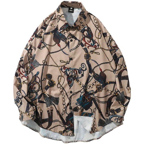 januarysnow 2019 hip hop shirt streetwear oversized men harajuku vintage print hawaiian shirts long sleeve autumn shirts loose, White;black
januarysnow 2019 hip hop shirt streetwear oversized men harajuku vintage print hawaiian shirts long sleeve autumn shirts loose, White;black