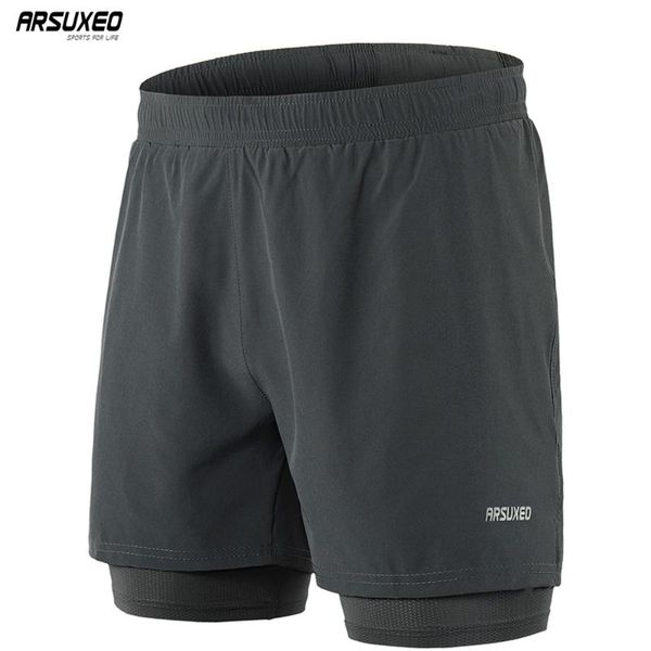 arsuxeo men's running shorts active training exercise jogging 2 in 1 sports shorts with longer liner quick dry b192, Black;blue
arsuxeo men's running shorts active training exercise jogging 2 in 1 sports shorts with longer liner quick dry b192, Black;blue