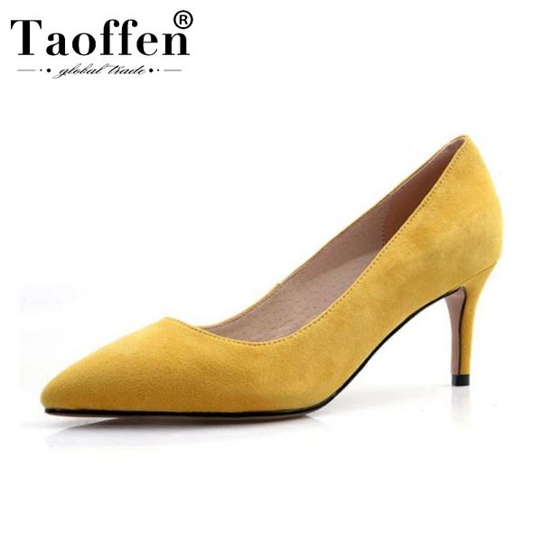 taoffen 9 color genuine leather women pumps thin high heel fashion office work shoes women spring lightweight pumps size 33-42, Black
taoffen 9 color genuine leather women pumps thin high heel fashion office work shoes women spring lightweight pumps size 33-42, Black
