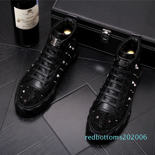 new designer men's studded rivet spike rhinestone casual shoes british man trending leisure shoes male black white r06
new designer men's studded rivet spike rhinestone casual shoes british man trending leisure shoes male black white r06