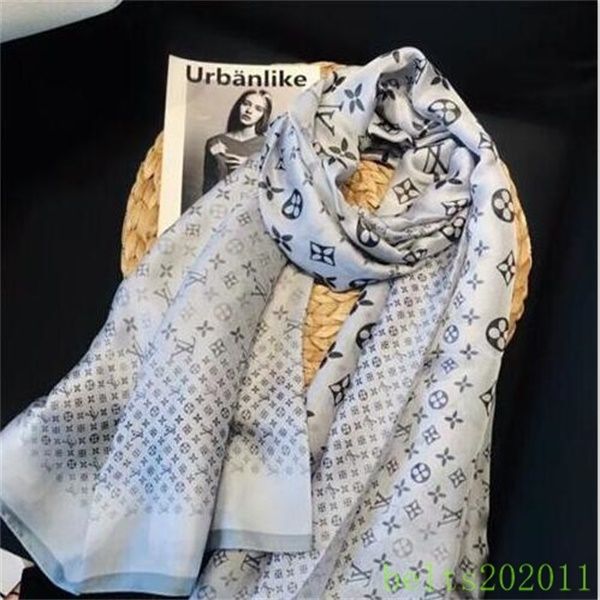 2019 fashion autumn and winter brand silk scarves timeless classic, super long shawl fashion women's soft silk scarves, Blue;gray
2019 fashion autumn and winter brand silk scarves timeless classic, super long shawl fashion women's soft silk scarves, Blue;gray