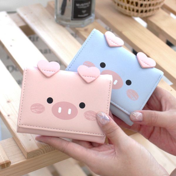 2020 new cute cartoon pig designer wallet pu leather women purse ladies trifold wallets female small money purses pink blue, Red;black
2020 new cute cartoon pig designer wallet pu leather women purse ladies trifold wallets female small money purses pink blue, Red;black