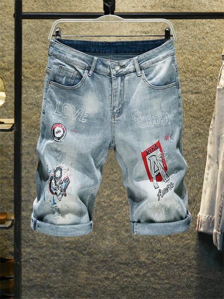 mens shorts jean for men hip hop holes ripped jeans luxury biker slim fit zipper pants distressed givency joggers shorts pants, Blue
mens shorts jean for men hip hop holes ripped jeans luxury biker slim fit zipper pants distressed givency joggers shorts pants, Blue