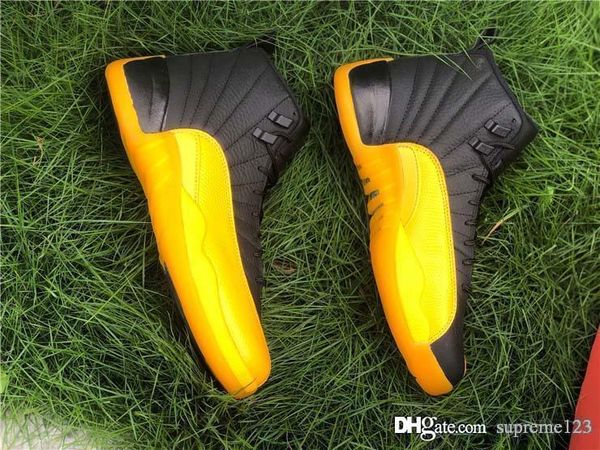 release air authentic 12 pe university gold men basketball shoes black 12s real carbon fiber retro sports sneakers 130690-070 with box
release air authentic 12 pe university gold men basketball shoes black 12s real carbon fiber retro sports sneakers 130690-070 with box