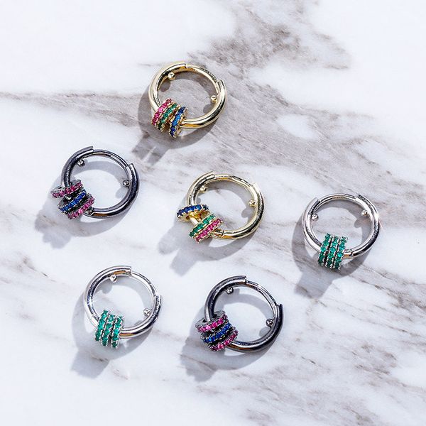 metal copper multi-color diamond circle shape outer diamond earrings female retro fashion wild ear jewelry, Silver
metal copper multi-color diamond circle shape outer diamond earrings female retro fashion wild ear jewelry, Silver