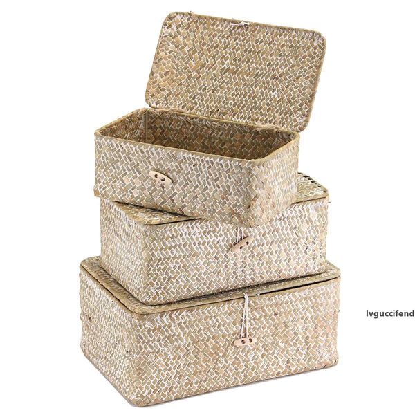 wicker basket with cover vintage cosmetic makeup jewelry storage box zakka container clothes children toys travel organizer t200602
wicker basket with cover vintage cosmetic makeup jewelry storage box zakka container clothes children toys travel organizer t200602