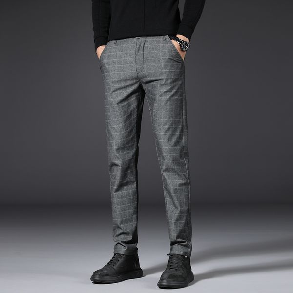 mens stretch plaid casual pants men fashion slim spring summer business thin plaid brand men's straight trousers, Black
mens stretch plaid casual pants men fashion slim spring summer business thin plaid brand men's straight trousers, Black