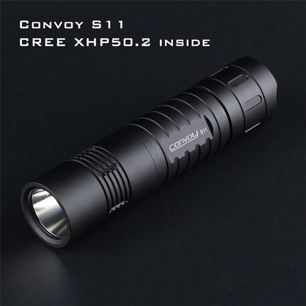 Convoy S11 Led Cree Xhp50.2 Powerful Outdoor Tactical Mini Torch Search Light Powerful By18650 Battery