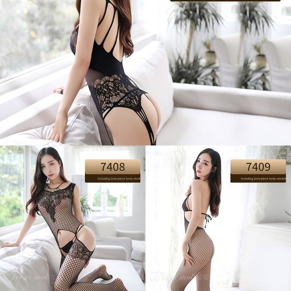 jumu pants sling jumpsuit underwear women's uniform temptation silk stockings sling jumpsuit 7406, Black;white
jumu pants sling jumpsuit underwear women's uniform temptation silk stockings sling jumpsuit 7406, Black;white