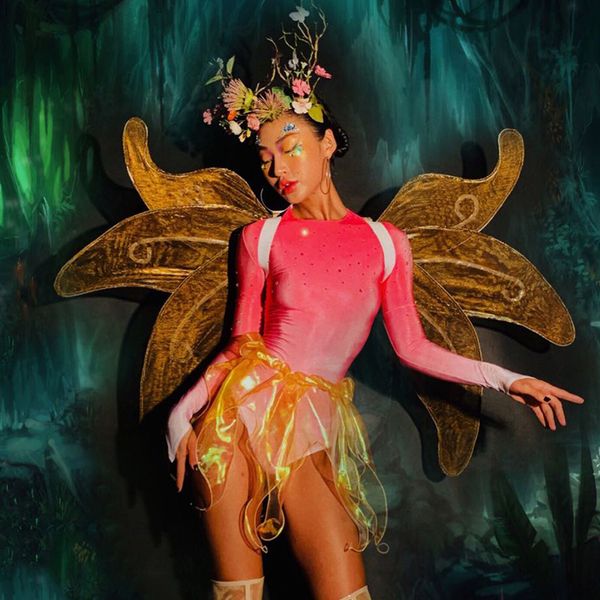 stage wear costume nightclub bar female cosplay forest elf butterfly party women singer dj rave festival outfit dn6322, Black;red
stage wear costume nightclub bar female cosplay forest elf butterfly party women singer dj rave festival outfit dn6322, Black;red