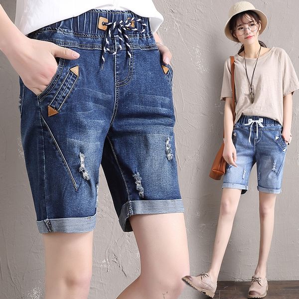 0676u plus plus size jeans slim jeans and jeansshorts and jeansstretch straight tube fat denim shorts women's fat mm korean style fashi, Blue
0676u plus plus size jeans slim jeans and jeansshorts and jeansstretch straight tube fat denim shorts women's fat mm korean style fashi, Blue