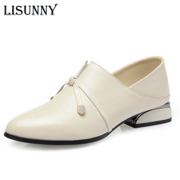 lisunny women's autumn shoes genuine leather 2020 new low heel ladies shoes large size 43 thick heel pointed bow work shoe women, Black
lisunny women's autumn shoes genuine leather 2020 new low heel ladies shoes large size 43 thick heel pointed bow work shoe women, Black