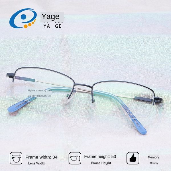 jagger c895 metal myopia half frame memory titanium glasses frame myopia glasses men's business ultra light, Silver
jagger c895 metal myopia half frame memory titanium glasses frame myopia glasses men's business ultra light, Silver