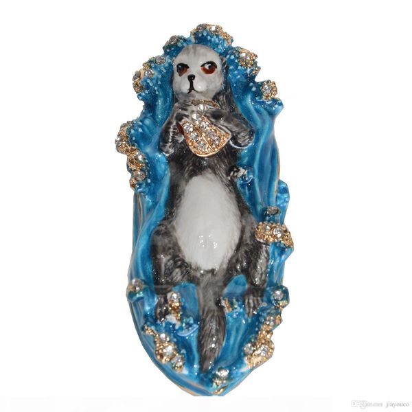 sea otter ocean marine animal bejeweled trinket jewelry box nautical decor gifts, Black;white
sea otter ocean marine animal bejeweled trinket jewelry box nautical decor gifts, Black;white