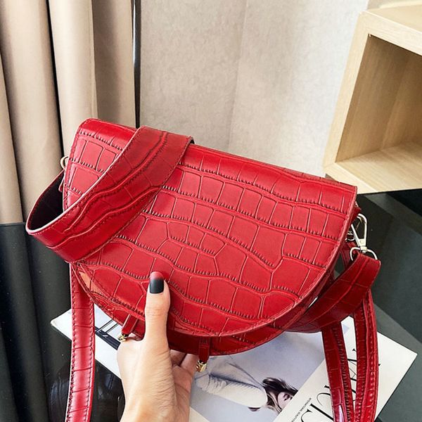 leather saddle bag women luxury shoulder bags small round crossbody bag fashion crocodile semicircle female handbags bolsas
leather saddle bag women luxury shoulder bags small round crossbody bag fashion crocodile semicircle female handbags bolsas