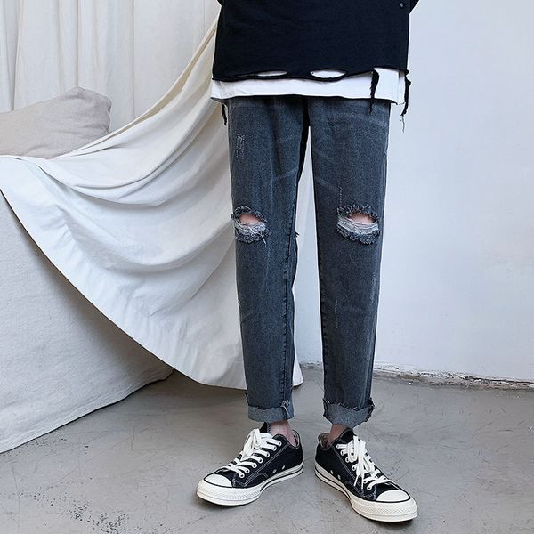 ripped straight jeans men's fashion washed casual retro jeans pants men streetwear loose hip-hop hole denim trousers mens s-3xl, Blue
ripped straight jeans men's fashion washed casual retro jeans pants men streetwear loose hip-hop hole denim trousers mens s-3xl, Blue