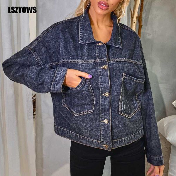boyfriend jean jacket 2020 turn down collar long sleeve vintage women jackets autumn winter casual bomber denim coat female, Black;brown
boyfriend jean jacket 2020 turn down collar long sleeve vintage women jackets autumn winter casual bomber denim coat female, Black;brown