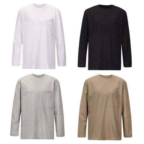 4 colors summer mens designer t shirts loose round neck long-sleeved t-shirt high street solid color base t-shirt fashion casual, White;black
4 colors summer mens designer t shirts loose round neck long-sleeved t-shirt high street solid color base t-shirt fashion casual, White;black