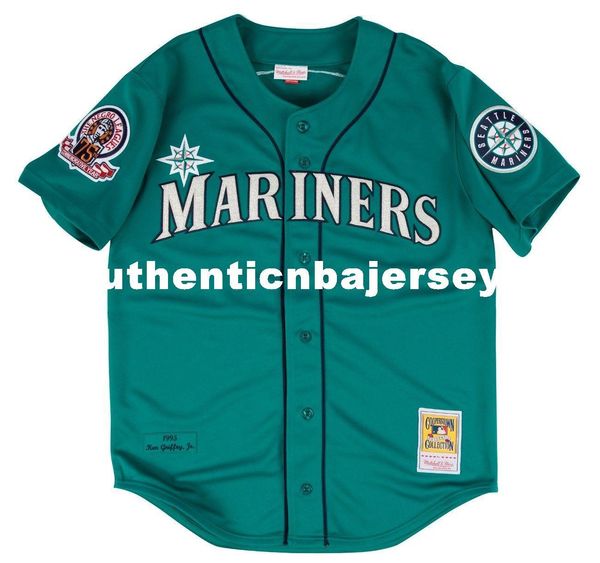 ken griffey jr. seattle #24 mitchell & ness retro 1995 button green up jersey, Gray
ken griffey jr. seattle #24 mitchell & ness retro 1995 button green up jersey, Gray