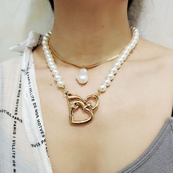 korean japanese style baroque pearl heart pendant necklace women temperament geometric clavicle necklace vintage jewelry yn1732, Silver
korean japanese style baroque pearl heart pendant necklace women temperament geometric clavicle necklace vintage jewelry yn1732, Silver