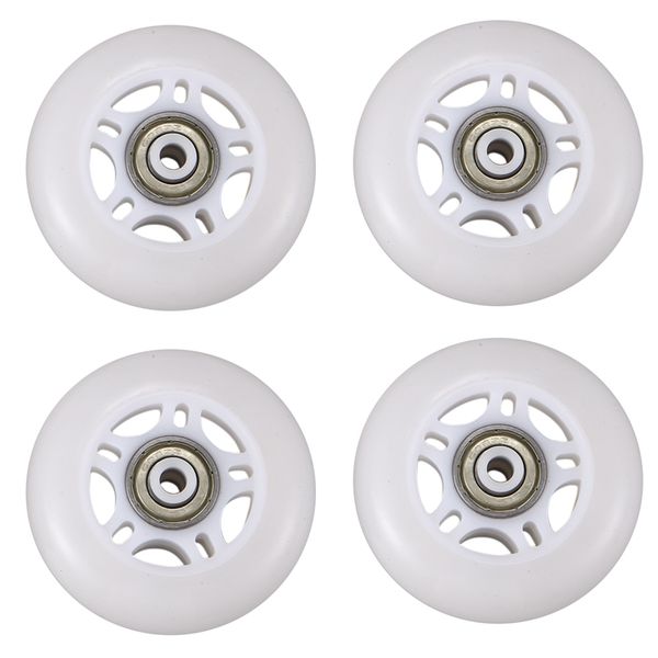 skateboarding 4 pack inline skate wheels beginner's roller blades replacement wheel with bearings 70mm white
skateboarding 4 pack inline skate wheels beginner's roller blades replacement wheel with bearings 70mm white